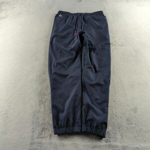 Lacoste Sport Pants Mens Large Blue Size 5 Joggers Lined Zip Ankle Cuffed WH1566